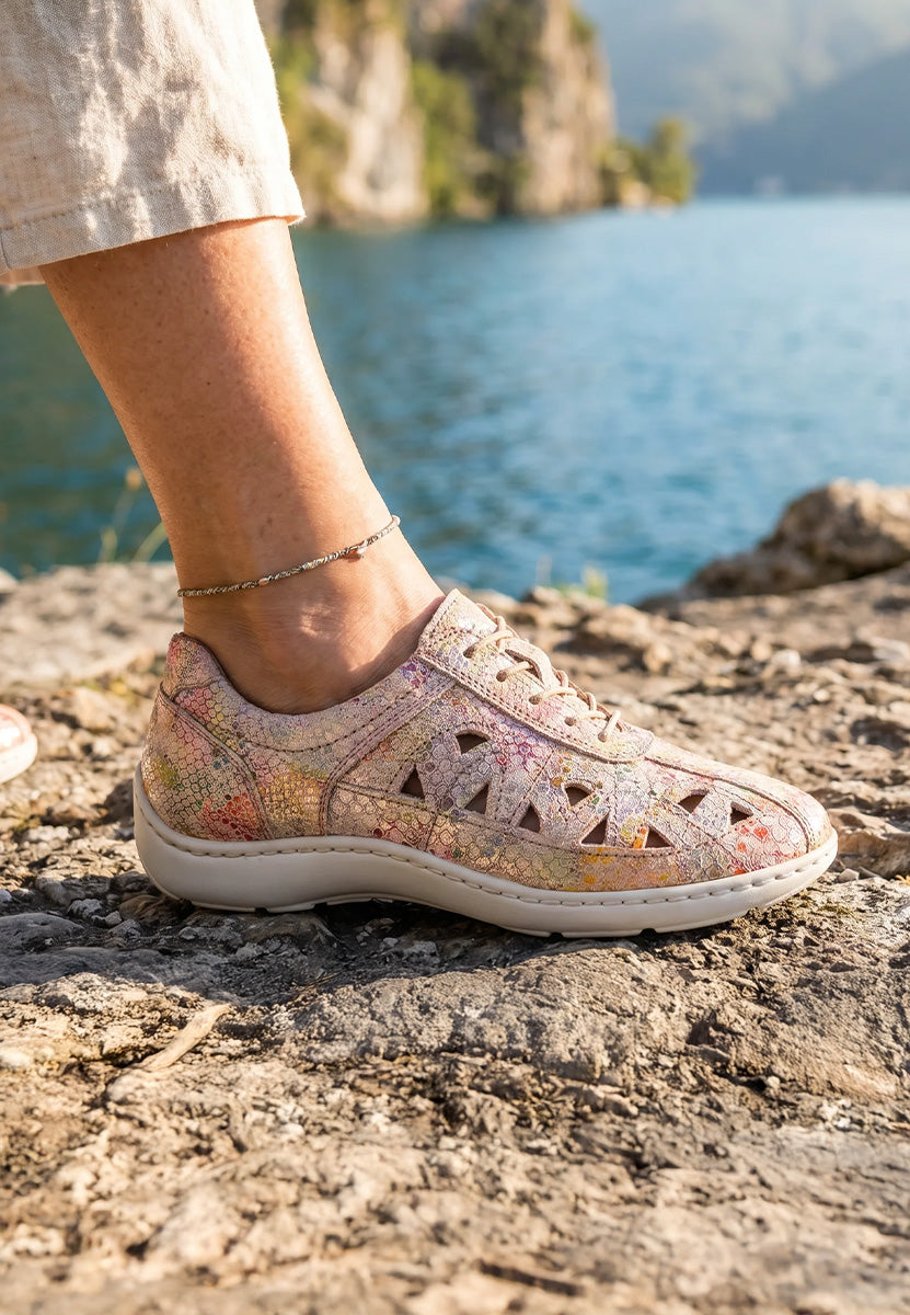 Damen Halbschuh Henni Rosa Weite H 496003-164-264 - Ansicht 3