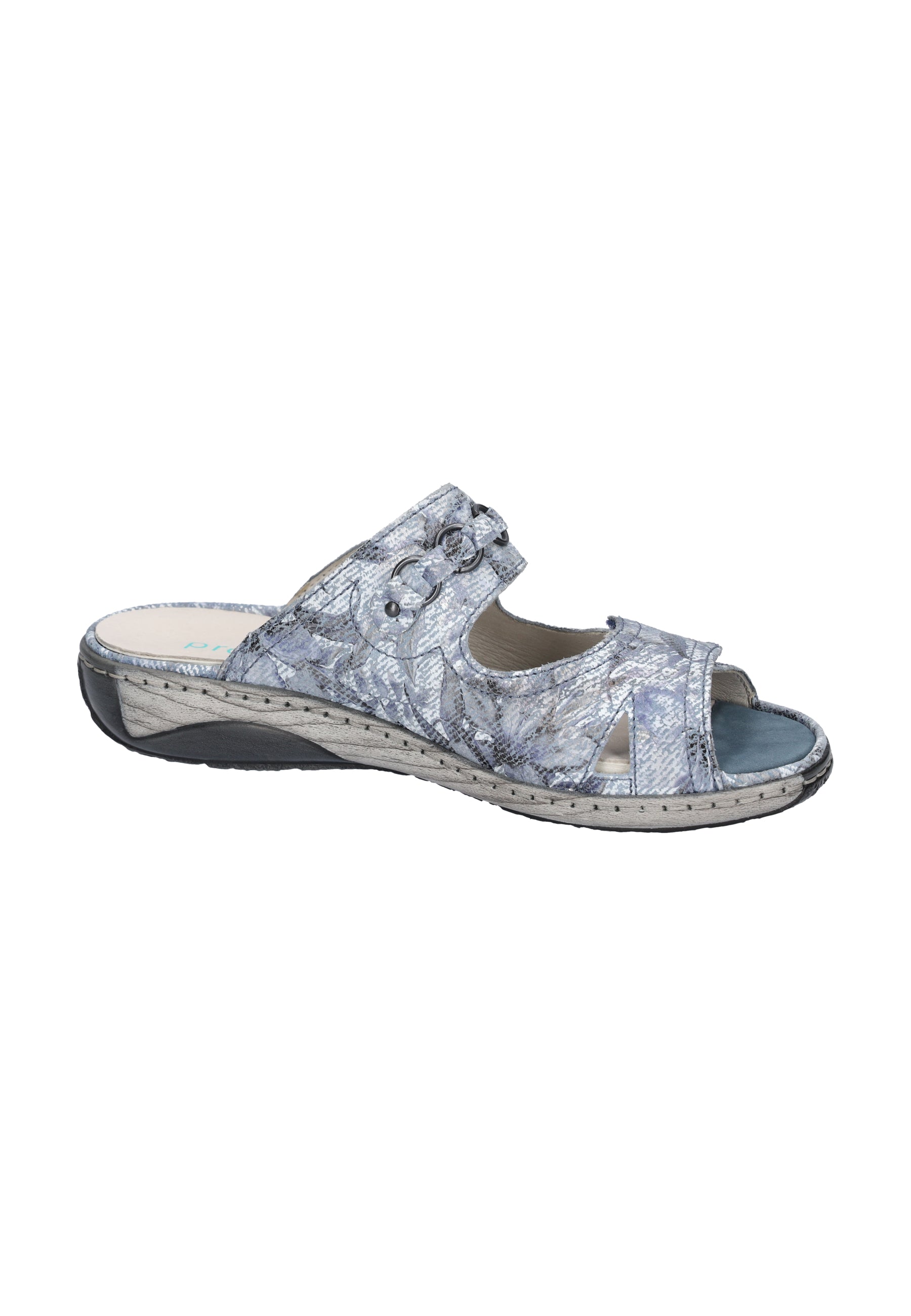Damen Pantolette Garda Blau Weite G 210504-140-206 - Ansicht 4