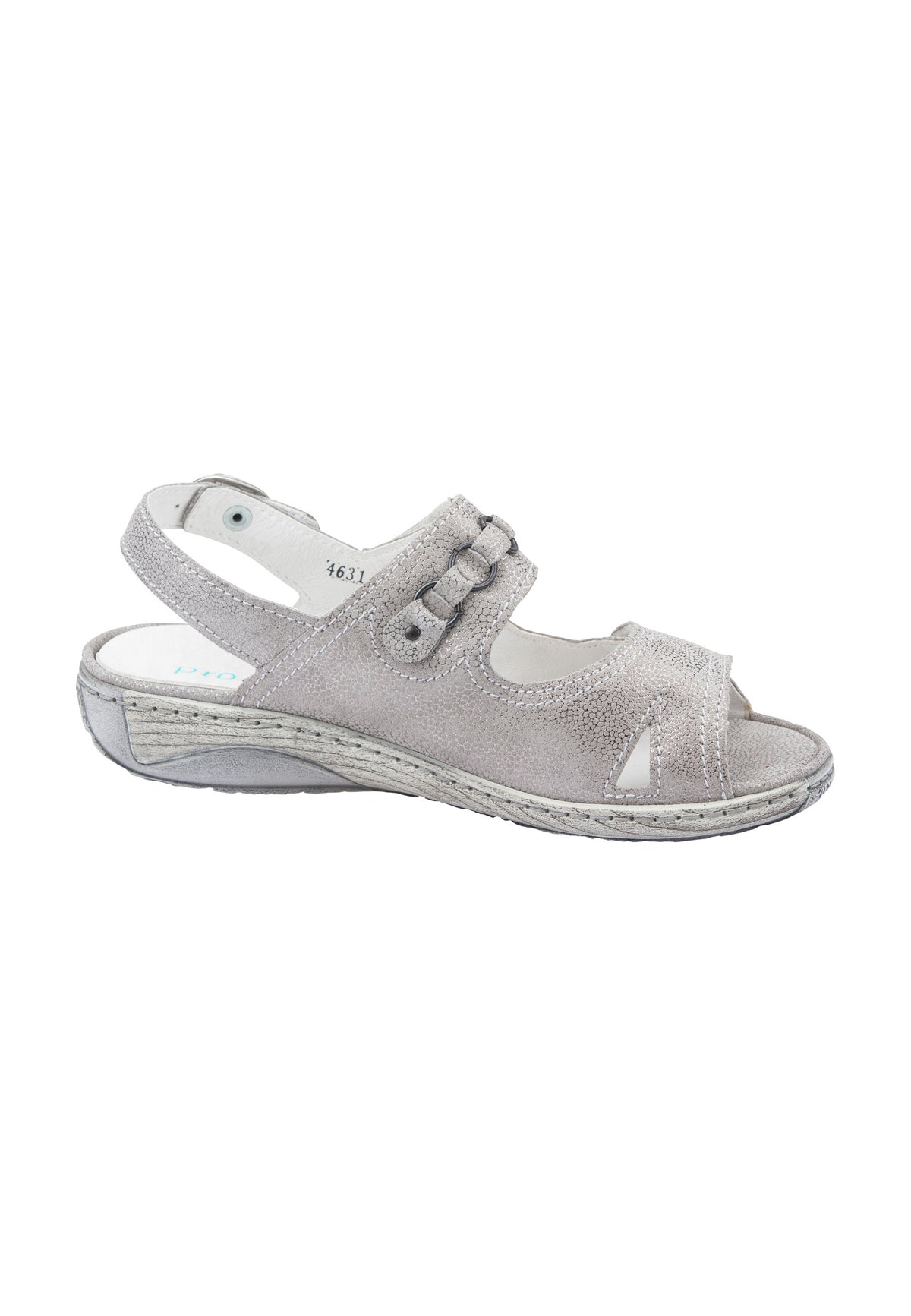 Damen Sandale Garda Grau Weite G 210004-100-070 - Ansicht 4