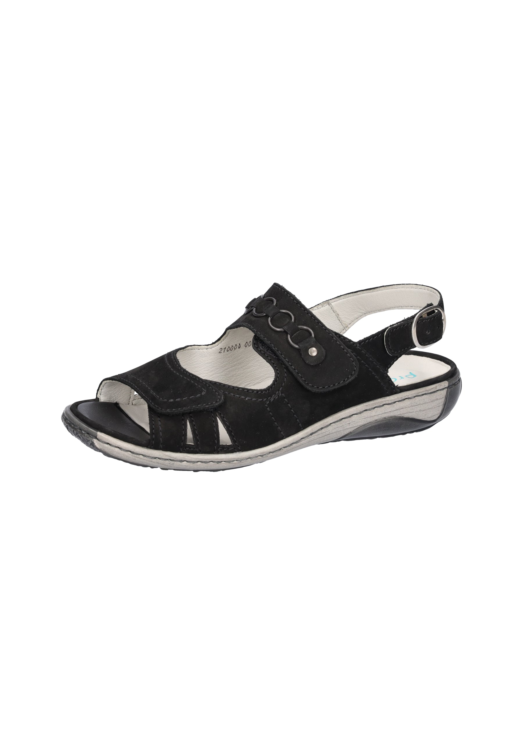 Damen Sandale Garda Schwarz Weite G 210004-191-001 - Ansicht 2