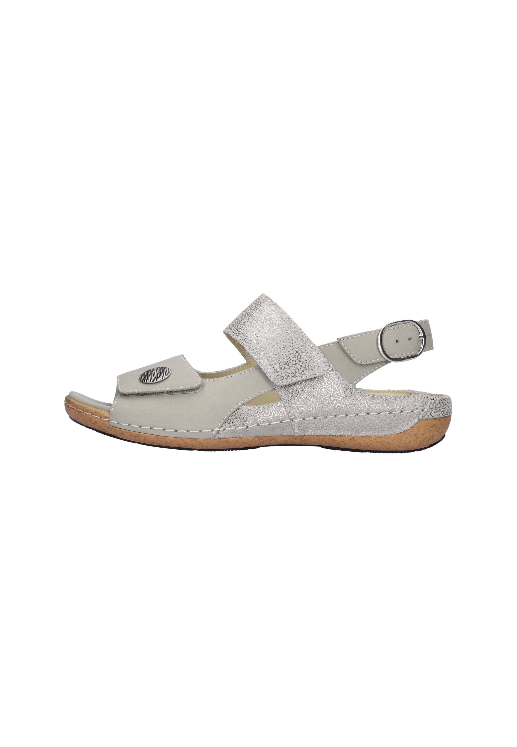 Damen Sandale Heliett Grau Weite H 342002-209-070
