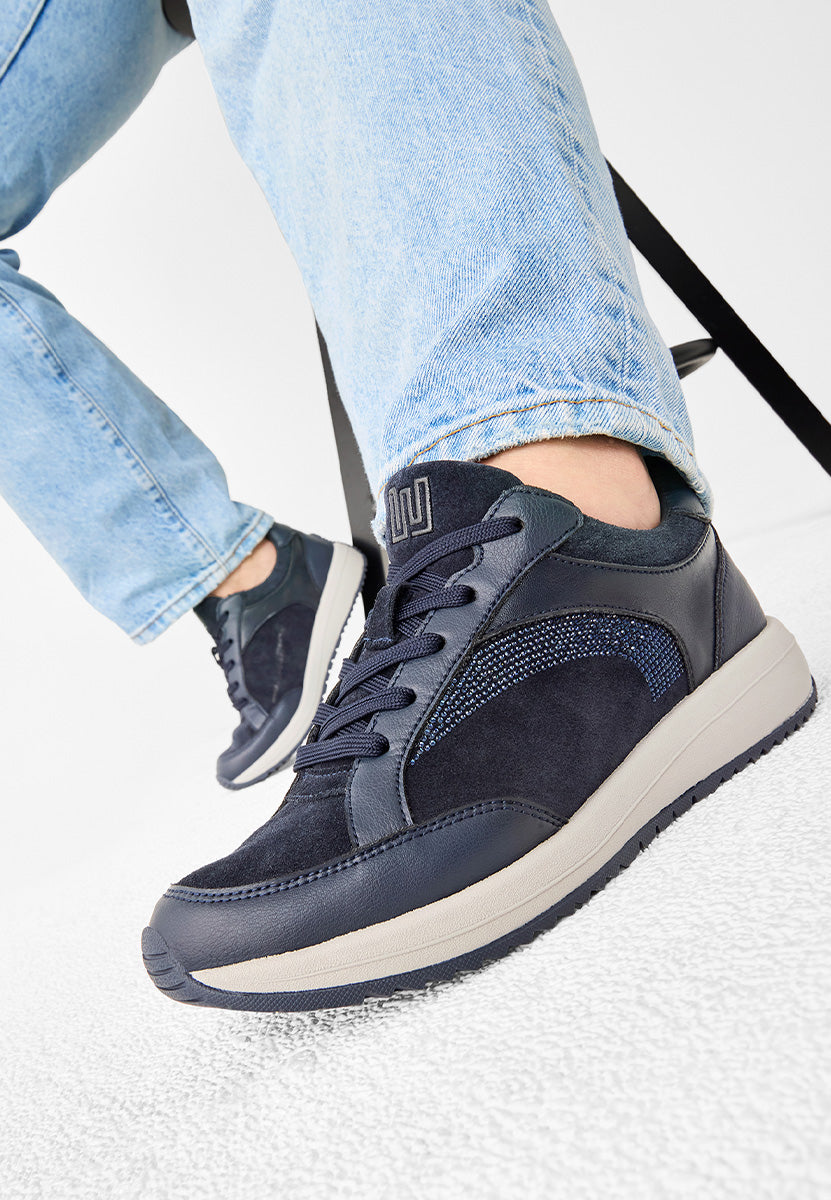 Damen Sneaker H-Belly Blau Weite H 517001-101-194 - Ansicht 2
