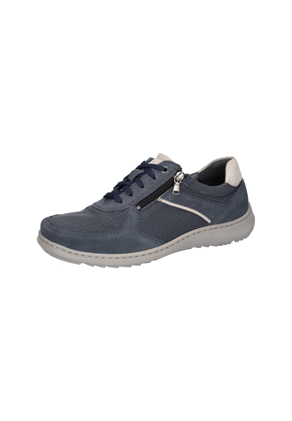Herren Halbschuh Herwig Blau Weite H 478014-101-857 - Ansicht 3