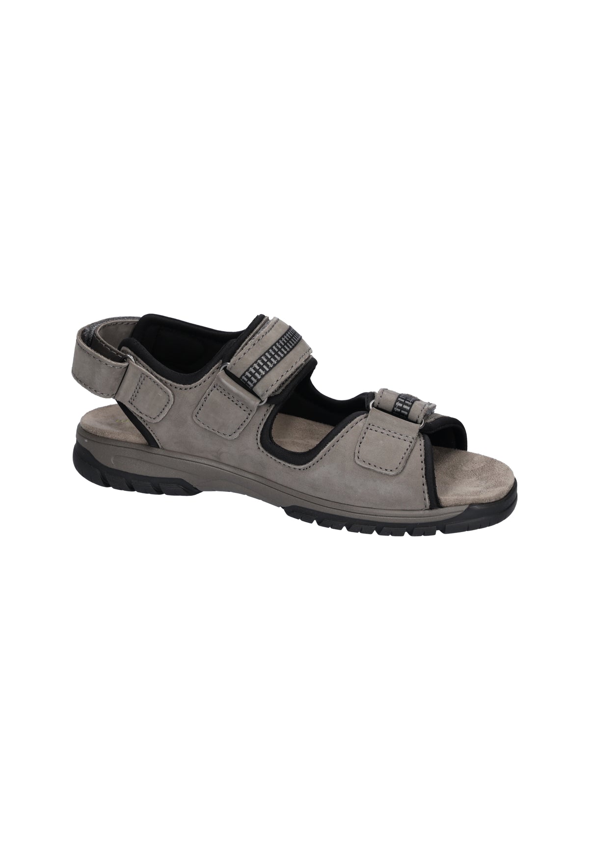 Herren Sandale Harald Grau Weite H 372002-100-007 - Ansicht 4