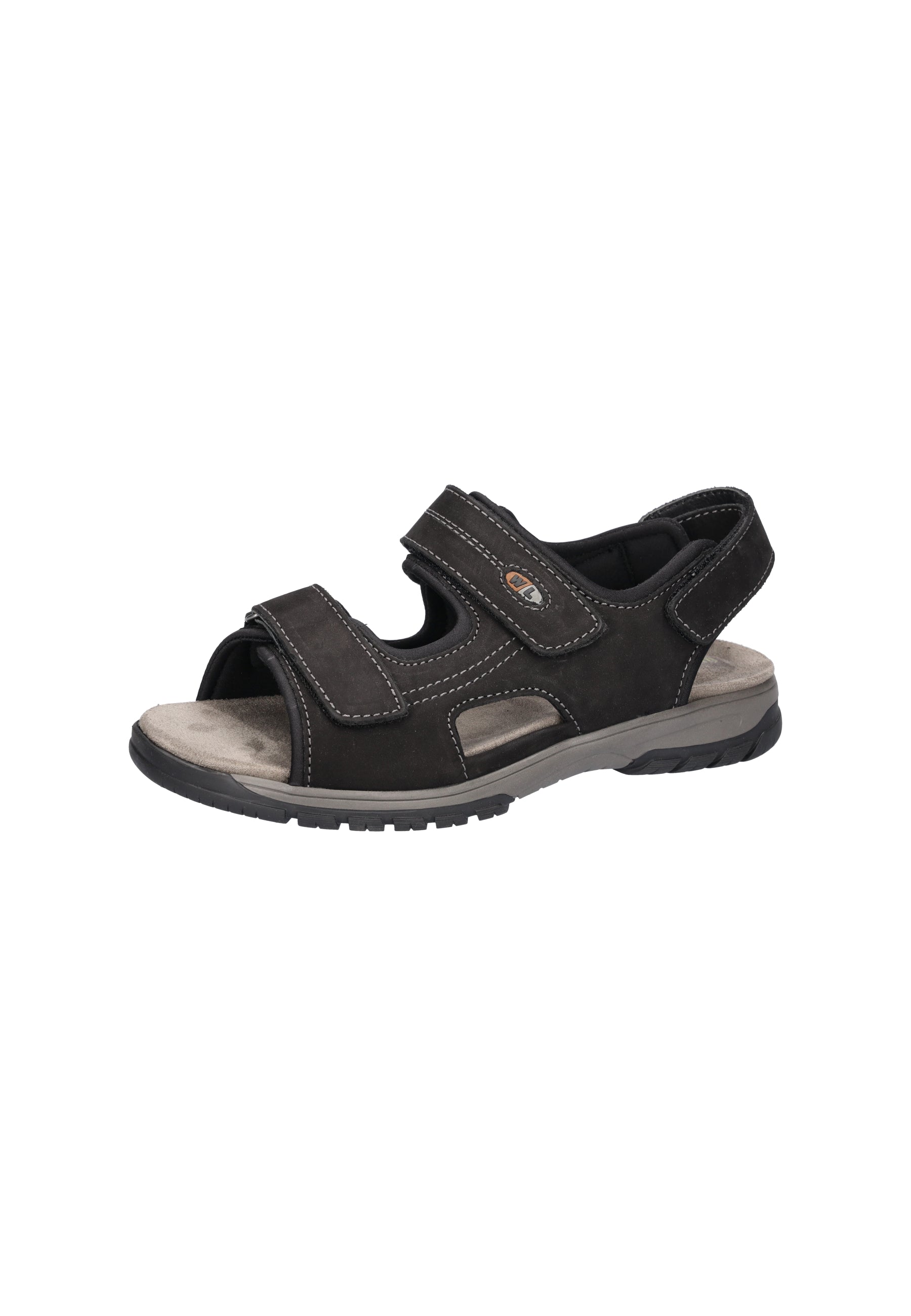 Herren Sandale Harald Schwarz Weite H 372001-100-001 - Ansicht 2