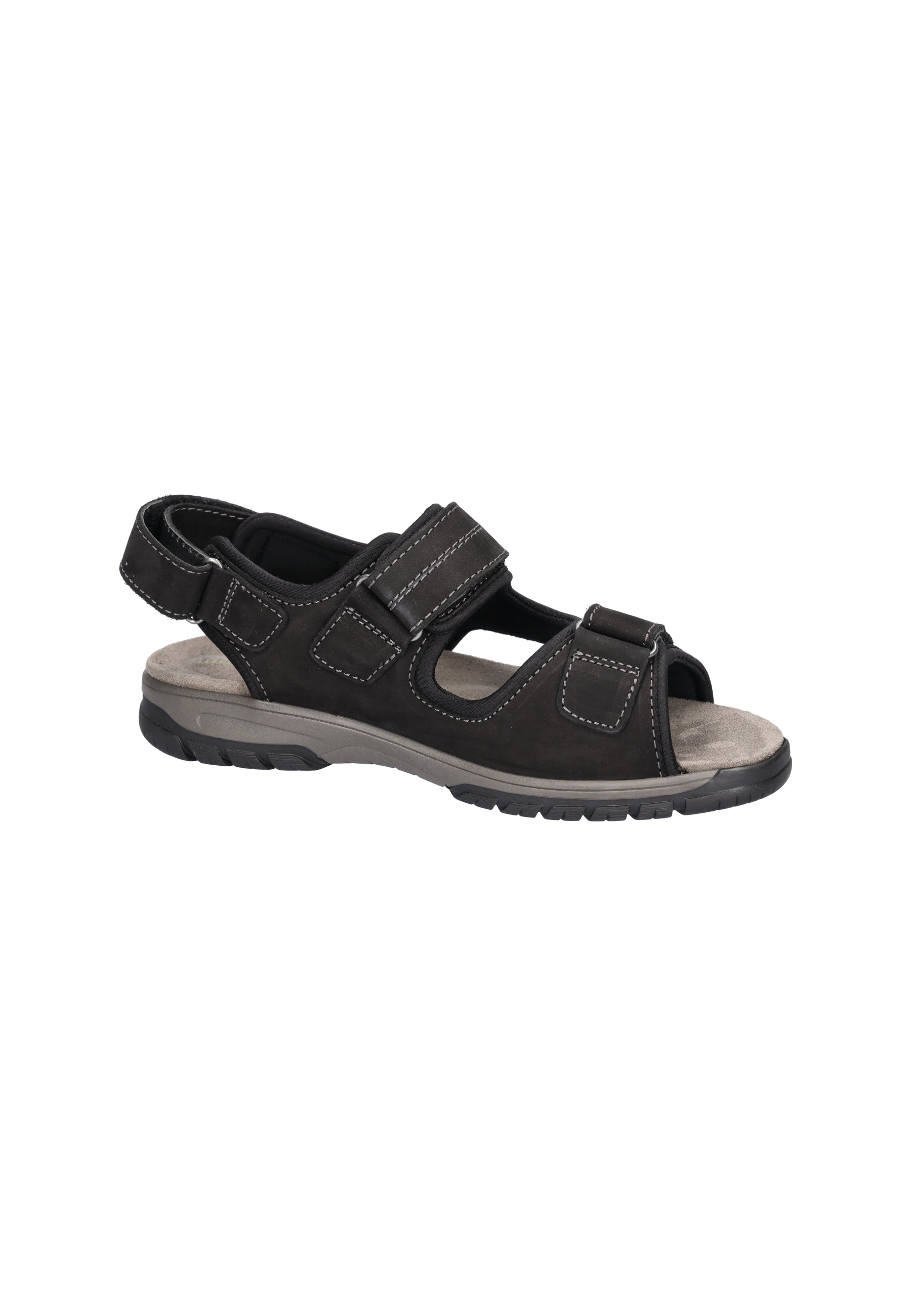 Herren Sandale Harald Schwarz Weite H 372001-100-001 - Ansicht 4