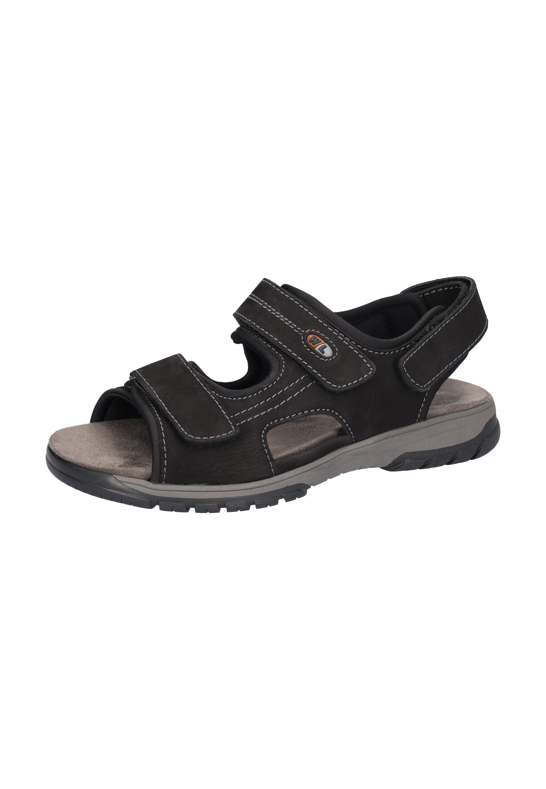 Herren Sandale Harald Schwarz Weite H 372001-191-001 - Ansicht 2