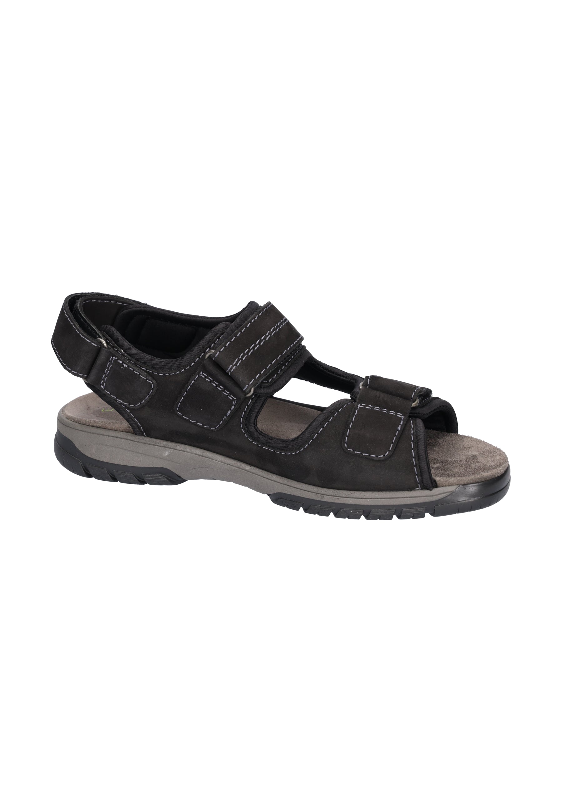 Herren Sandale Harald Schwarz Weite H 372001-191-001 - Ansicht 4