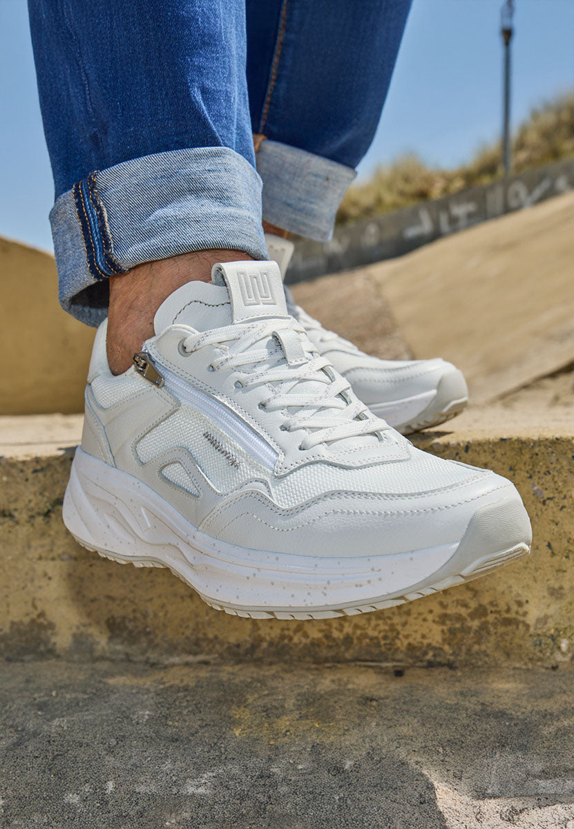 Herren Sneaker H-Pablo Weiß Weite H 985001-105-150 - Ansicht 2